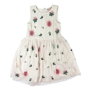 Ruby & Bloom Girls Embroidered Floral Dress Size 7